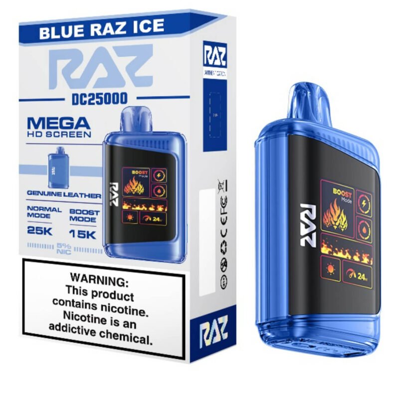 Blue Razz Ice DC25000 Puffs Disposable Vape at Raz Vape