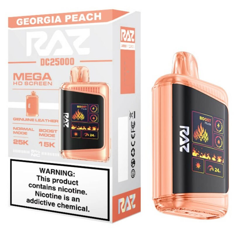 Georgia Peach Raz Disposable Vape 25000 Puffs by Raz Vapes