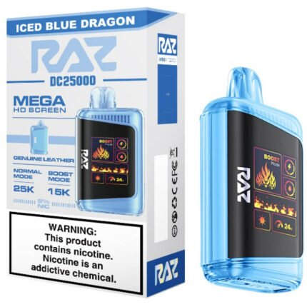 Iced Blue Dragon Disposable Vape 25000 Puffs by Razz Vape