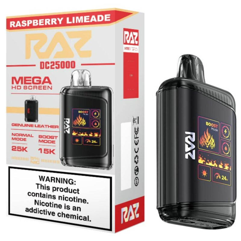 Raz Vapes - Raspberry Limeade DC25000 Puffs Disposable Vape