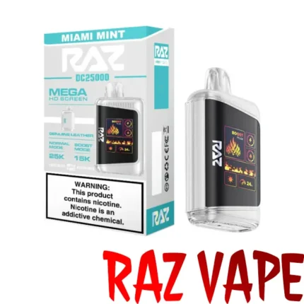 Miami Mint - Raz DC25000 Puffs Best Disposable Vape