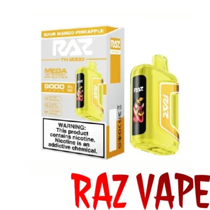 Sour Mango Pineapple - Raz TN 9000 Puffs Disposable Vape