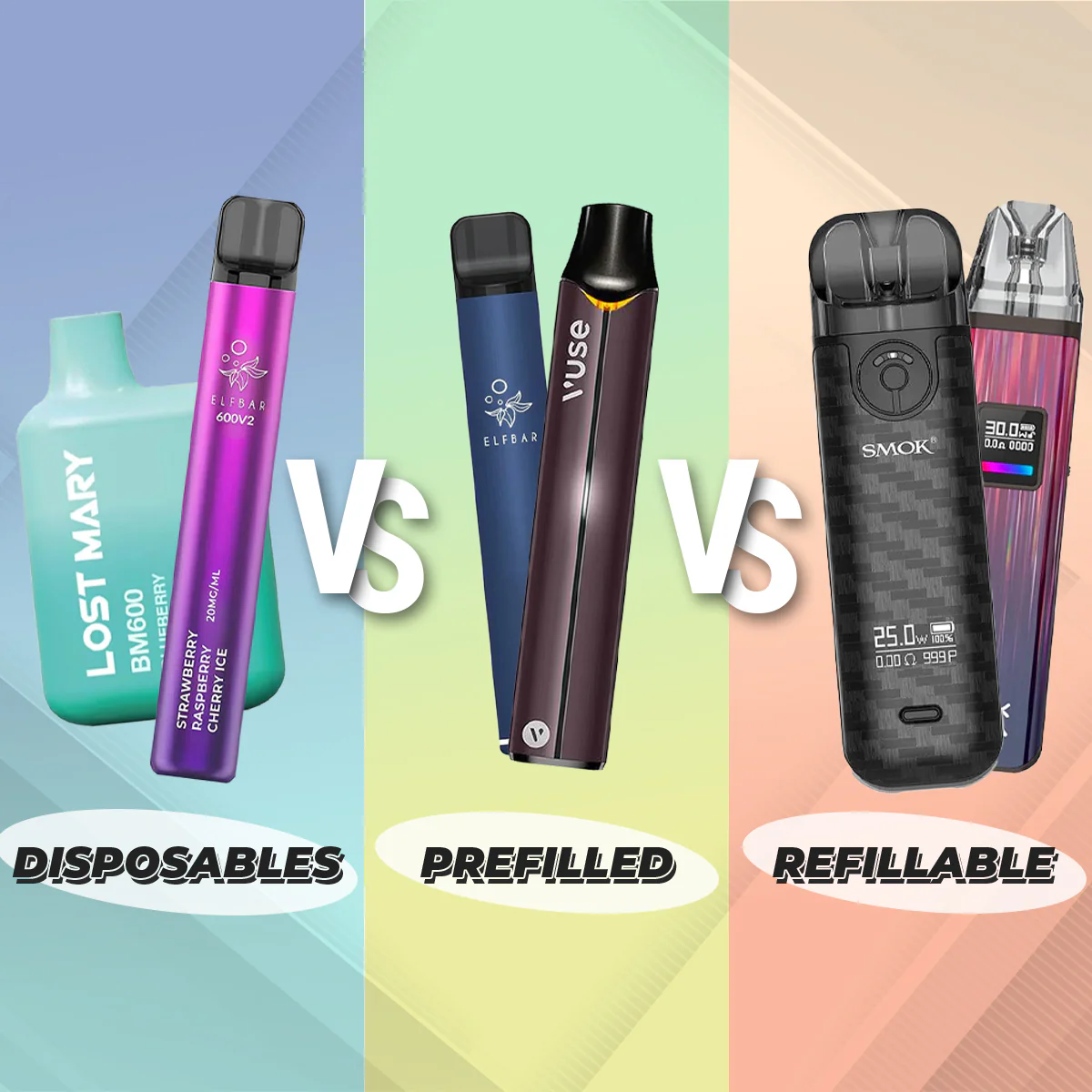 Refillable vs Disposable Vapes